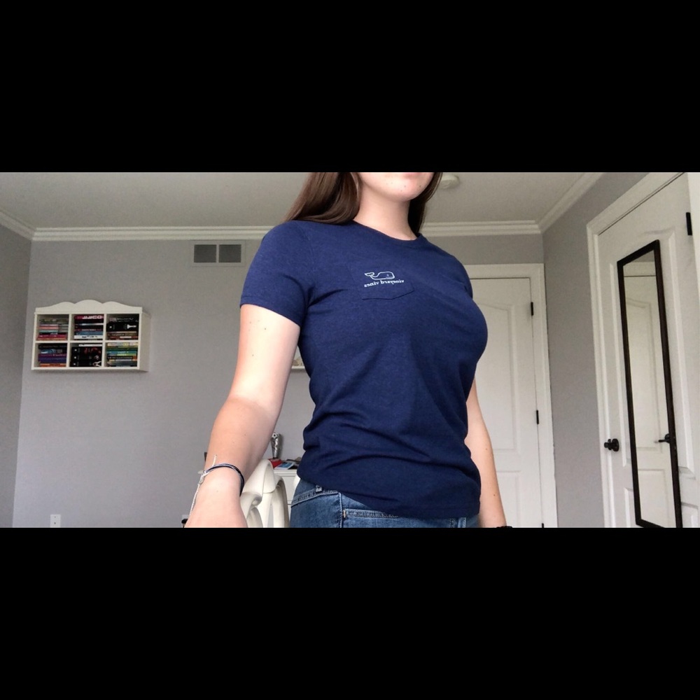 Blue vineyard vines short sleeve